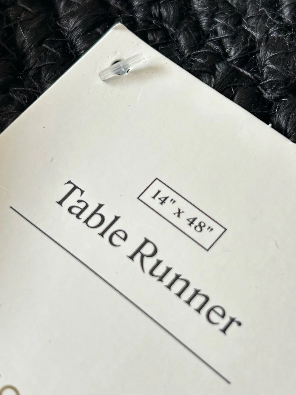 🌴Sleek Threshold Black Jute Braided Oval Table Runner | Oblong | Target